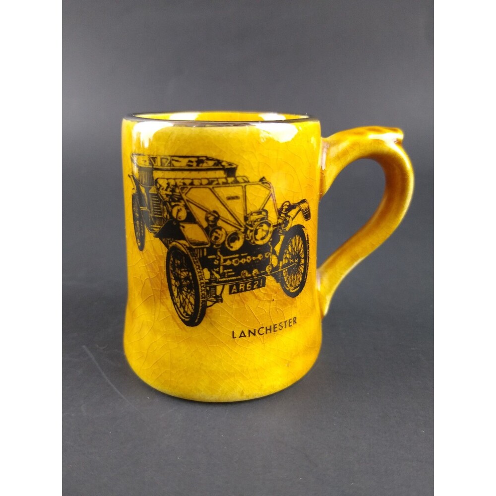 Wade Irish Porcelain Mini Mug Toothpick Holder Lanchester Car Vintage